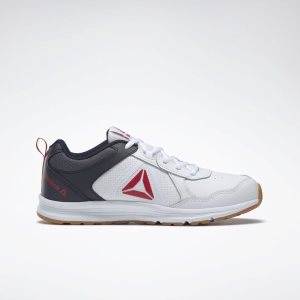 Buty Do Biegania Dziecięce Reebok Almotio 4.0 Białe/Granatowe/Czerwone PL 78RFKVZ